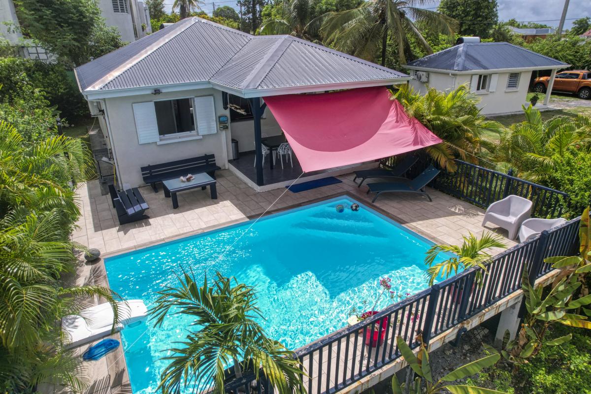 Location Villa 3 chambres Sainte Anne Guadeloupe-vue du ciel-22